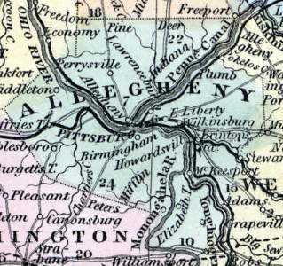 Allegheny County, Pennsylvania, 1857