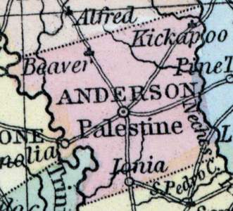 Anderson County, Texas, 1857