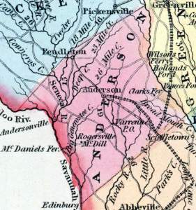 Anderson District, South Carolina, 1857