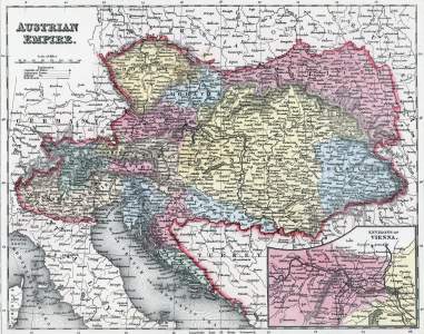 Austrian Empire, 1857, zoomable map