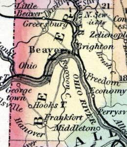 Beaver County, Pennsylvania, 1857