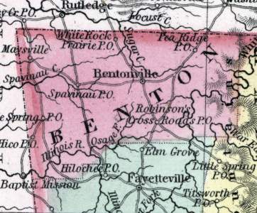 Benton County, Arkansas, 1857