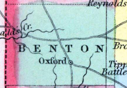 Benton County, Indiana, 1857