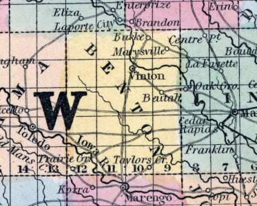 Benton County, Iowa, 1857