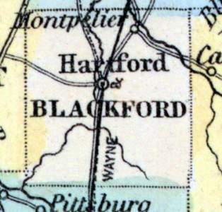 Blackford County, Indiana, 1857
