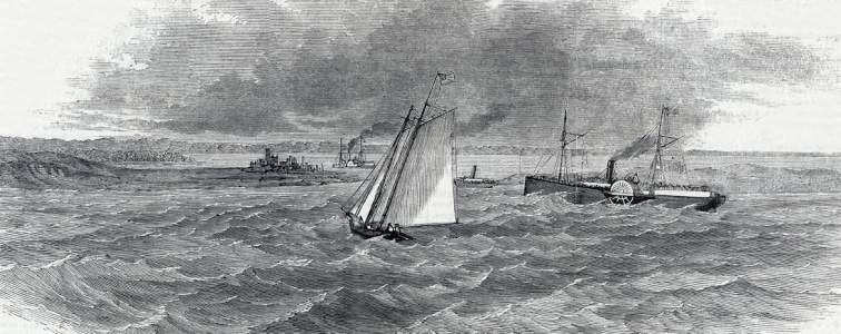 Landing of Union forces at Brazos Island, Texas, November 2, 1863, artist's impression