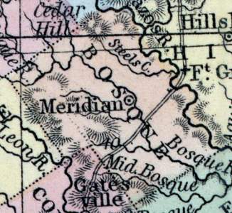 Bosque County, Texas, 1857