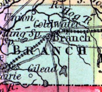 Branch County, Michigan, 1857
