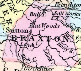Braxton County, Virginia, 1857