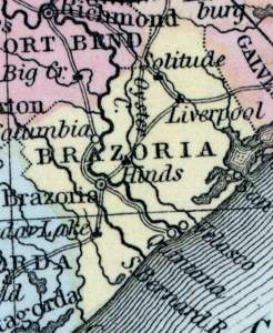 Brazoria County, Texas, 1857