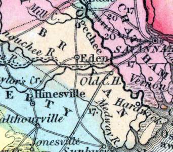 Bryan County, Georgia, 1857