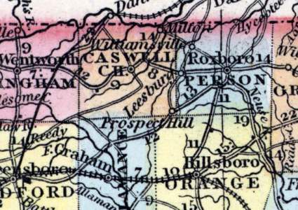 Caswell County, North Carolina, 1857