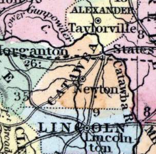 Catawba County, North Carolina, 1857