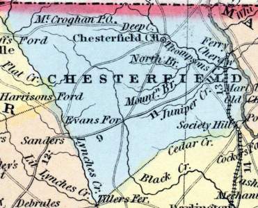 Chesterfield District, South Carolina, 1857