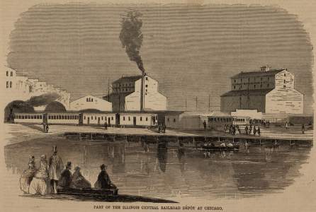 Railroad Depot, Chicago, 1859