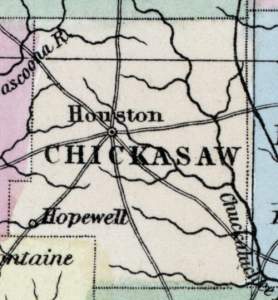 Chickasaw County, Mississippi, 1857