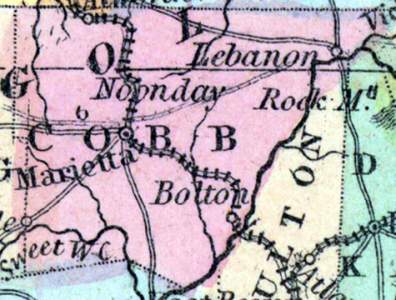 Cobb County, Georgia, 1857