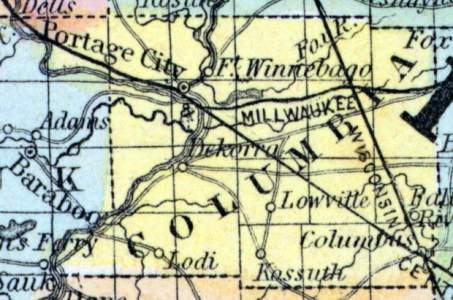 Columbia County, Wisconsin, 1857