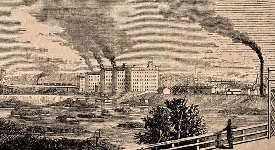 Columbus, Georgia, 1861, from the south, artist's impression