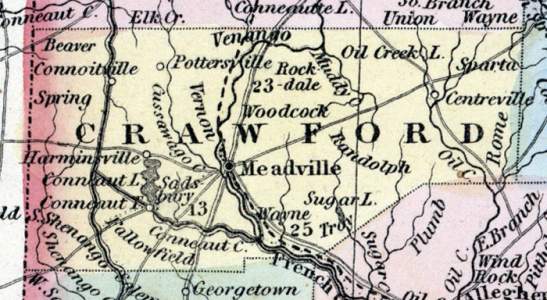 Crawford County, Pennsylvania, 1857