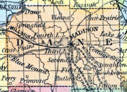 Dane County, Wisconsin, 1857