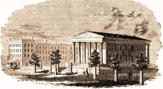 County Court House, Dayton, Ohio, 1861, artist's impression