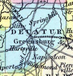 Decatur County, Indiana, 1857