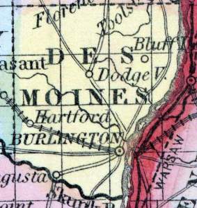 Des Moines County, Iowa, 1857
