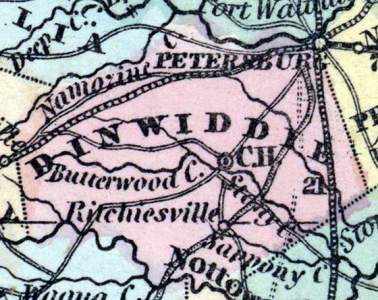 Dinwiddie County, Virginia, 1857