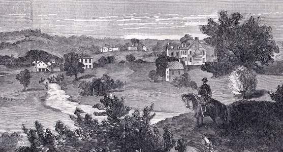 Dumfries, Virginia, July 1863, artist's impression, detail