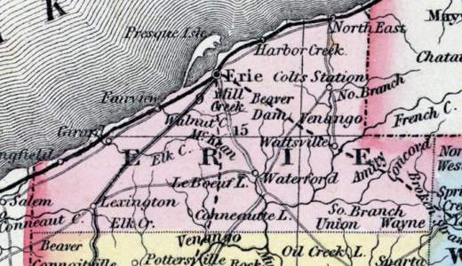 Erie County, Pennsylvania, 1857