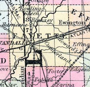 Fayette County, Illinois, 1857