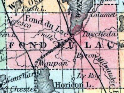 Fond Du Lac County, Wisconsin, 1857