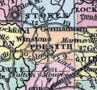Forsyth County, North Carolina, 1857