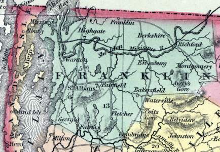 Franklin County, Vermont, 1857