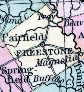 Freestone County, Texas, 1857