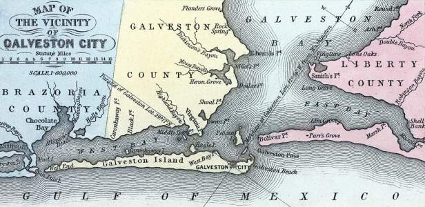 Galveston, Texas, area, 1857