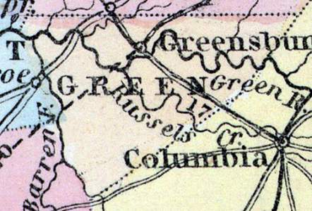 Green County, Kentucky, 1857