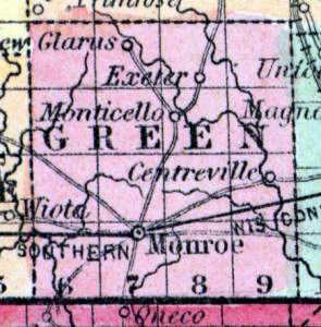 Green County, Wisconsin, 1857