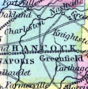 Hancock County, Indiana, 1857