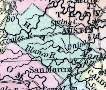 Hays County, Texas, 1857