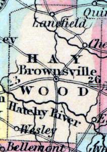 Haywood County, Tennessee, 1857