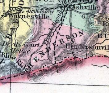 Henderson County, North Carolina, 1857