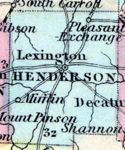 Henderson County, Tennessee, 1857