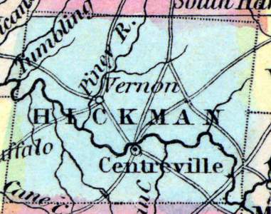Hickman County, Tennessee, 1857