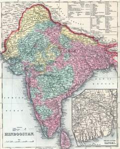 South Asia, 1857, zoomable map