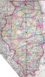 Illinois, 1857, zoomable map