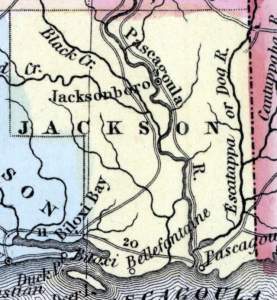 Jackson County, Mississippi, 1857