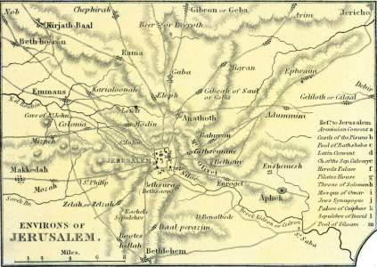 Jerusalem Environs, 1857, zoomable map