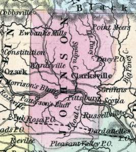 Johnson County, Arkansas, 1857